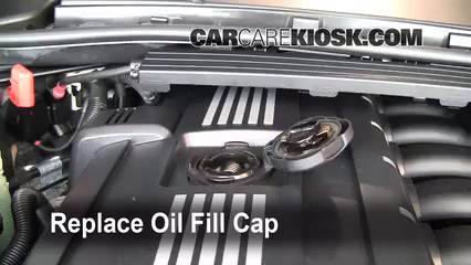 How to Add Oil BMW 328xi (2006-2013) - 2008 BMW 328xi 3.0L 6 Cyl. Sedan ...